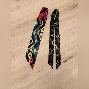 Purse scarf twilly set of 2 accessories Fashionable Scarves Multimotif modern